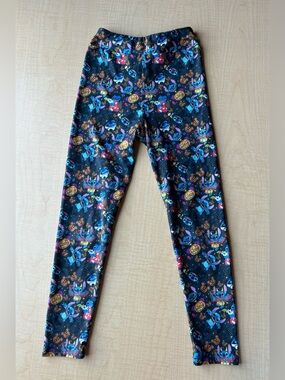 Charlie's Project Stitch Halloween Leggings Kid L/XL Disney EUC